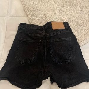 Black H&M jean shorts